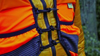 Albion Reflective Cargo vest closure details