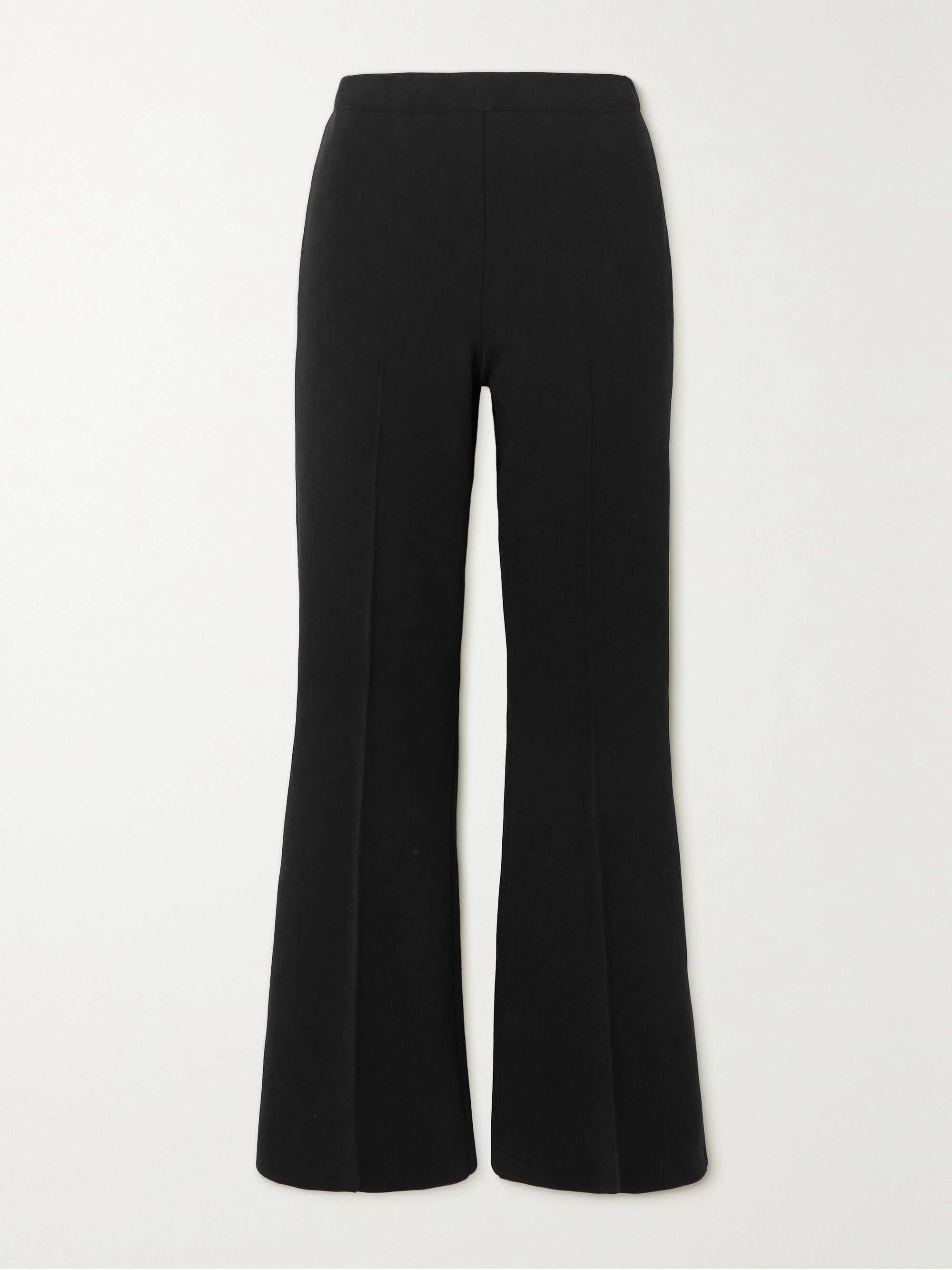 Kick Cropped Stretch-Cotton Flared Pant
