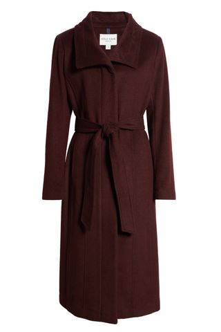 Cole Haan Women's Slick Belted Long Coat 