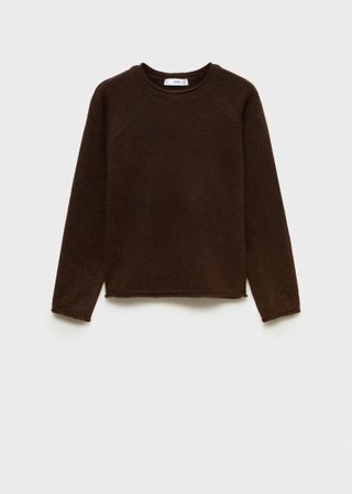 Round-Neck Knitted Sweater - Women | Mango Usa