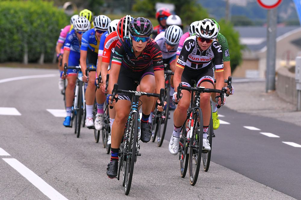 Elena Cecchini of Italy and Team Canyon SRAM Racing during stage 5 at the Giro Rosa