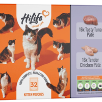 HiLife Kitten Mixed Chicken and Tuna Pate Pouches | Amazon