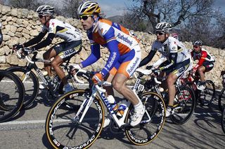 Three-time world champion Oscar Freire (Rabobank) in action during the Trofeo Cala Millor.