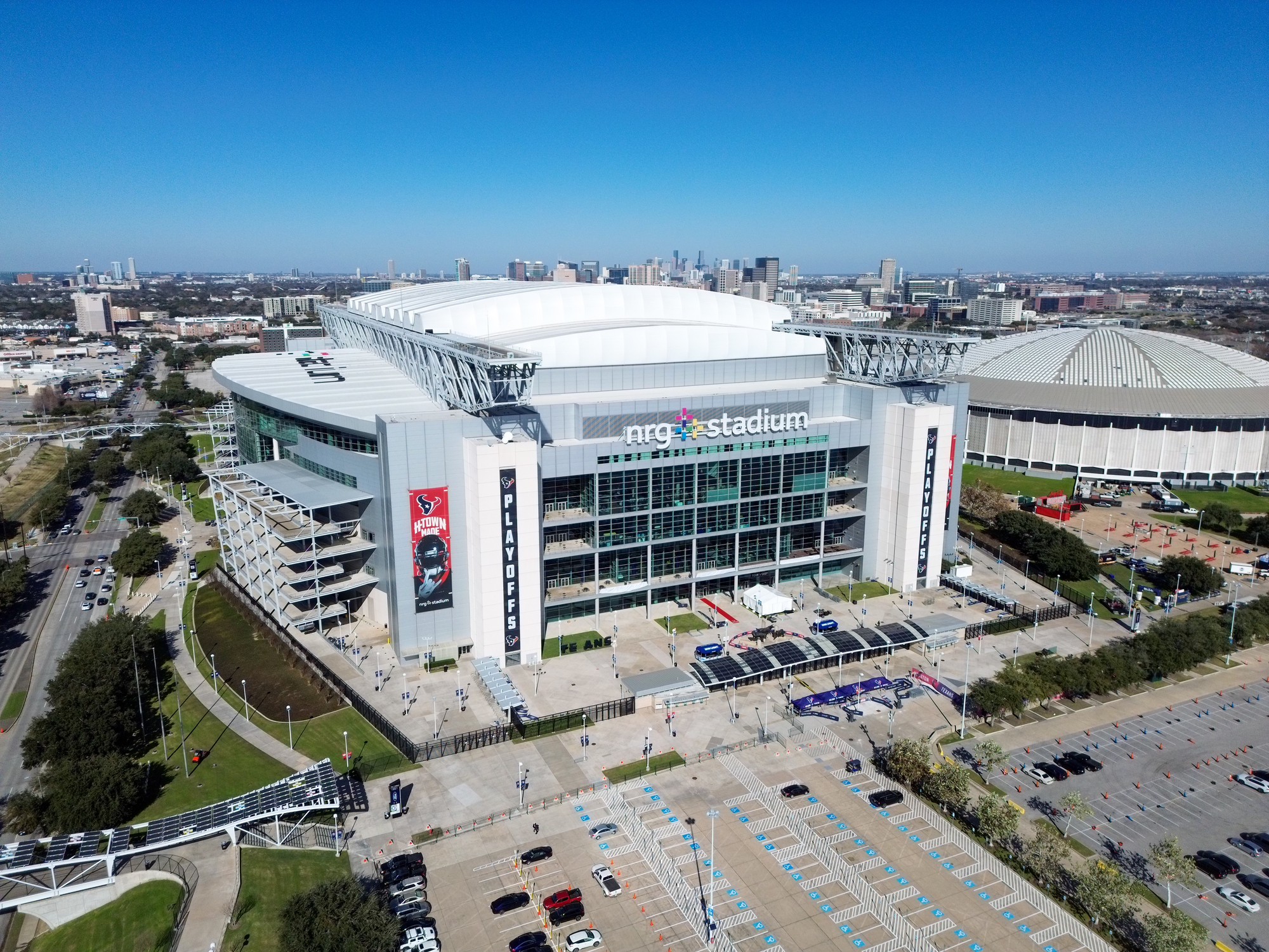 Exterior view of NRG Stadium