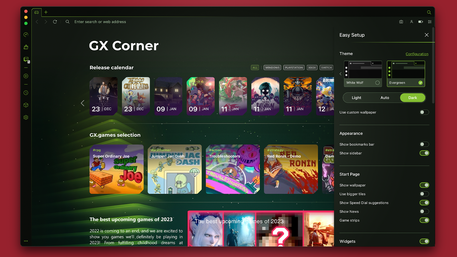 Opera brings Opera GX, their gamer-focused browser, to the Windows