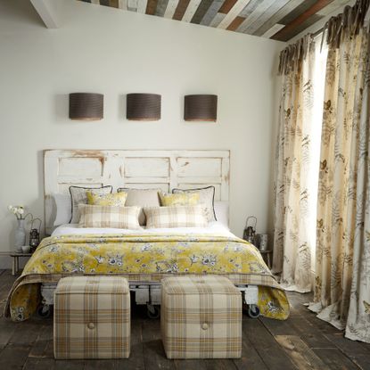 light bedroom in country style