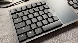 A photo of the Kinesis Form all-in-one ergonomic keyboard