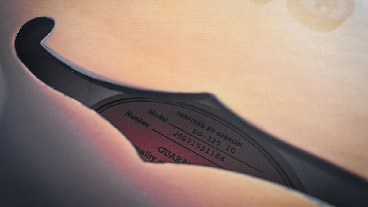 Epiphone ES-335 F hole
