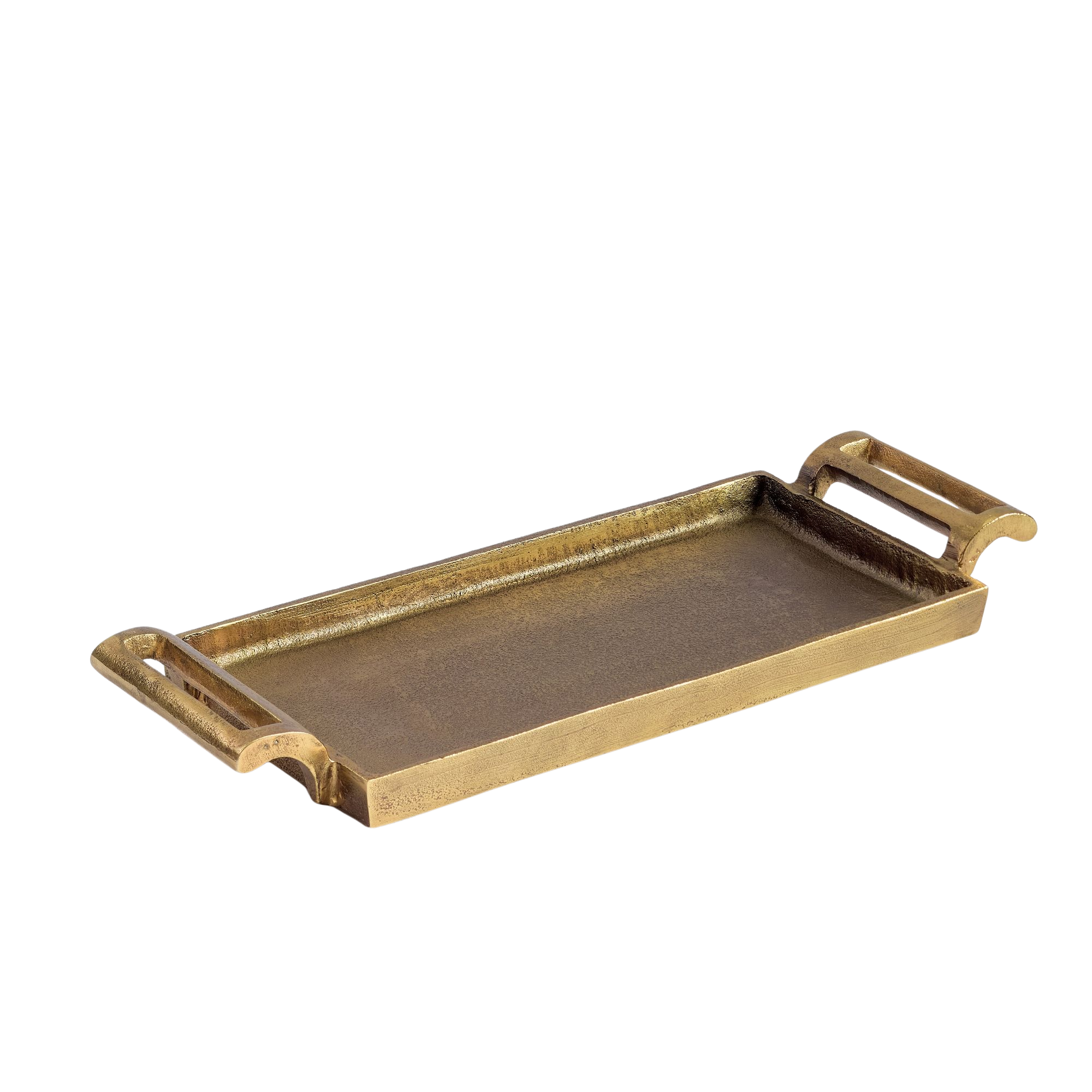 a gold decorative tray