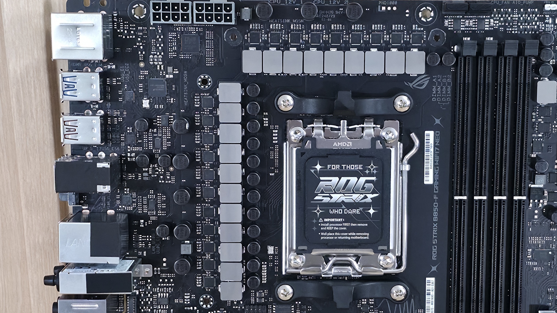 Asus ROG Strix B850-F Gaming Wifi Neo - VRMs