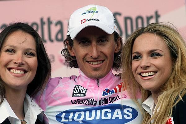 Franco Pellizotti (Liquigas) enjoyed another day in pink.