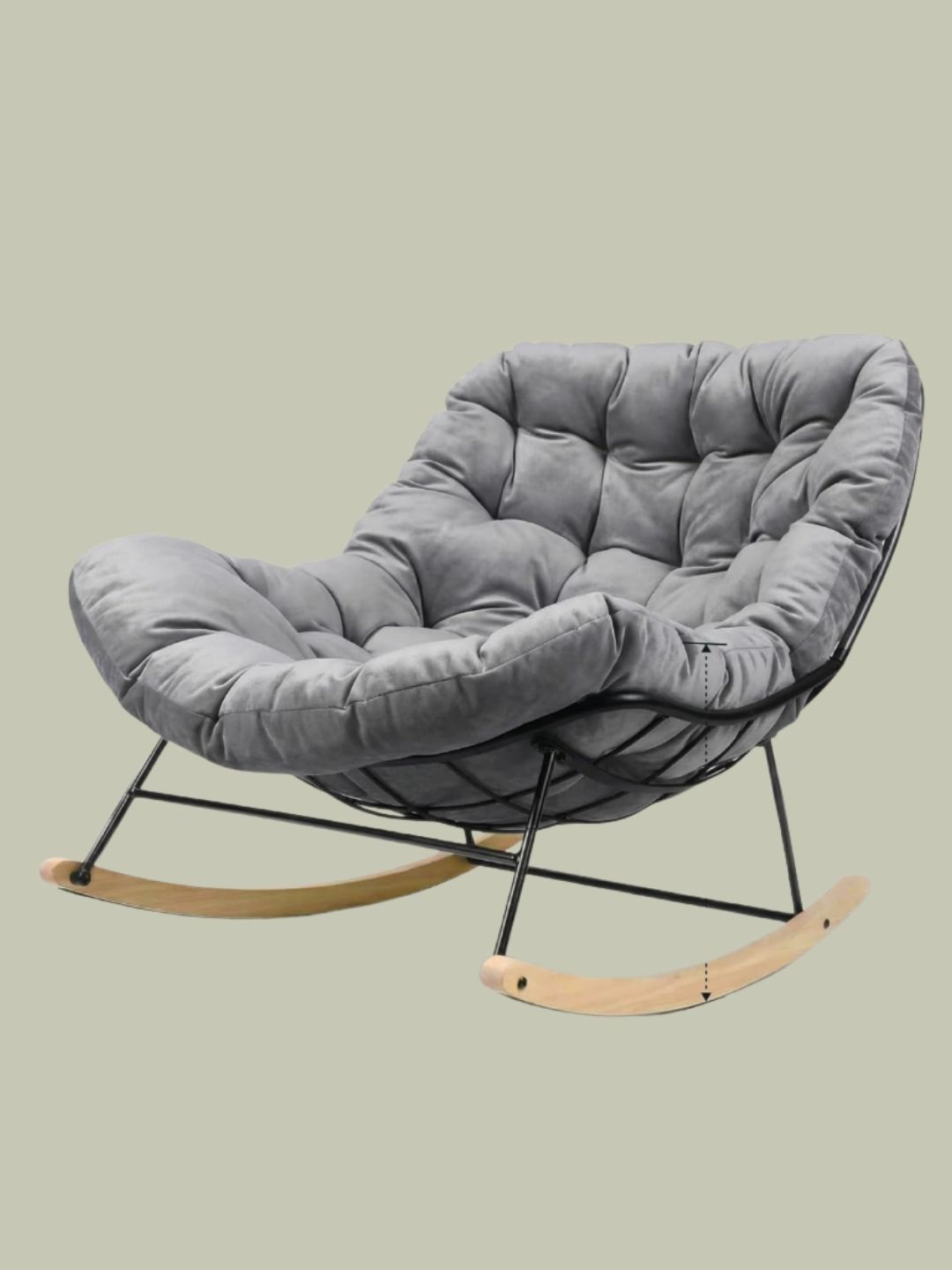 FLEXISPOT, Oversized Rocking Papasan Chair