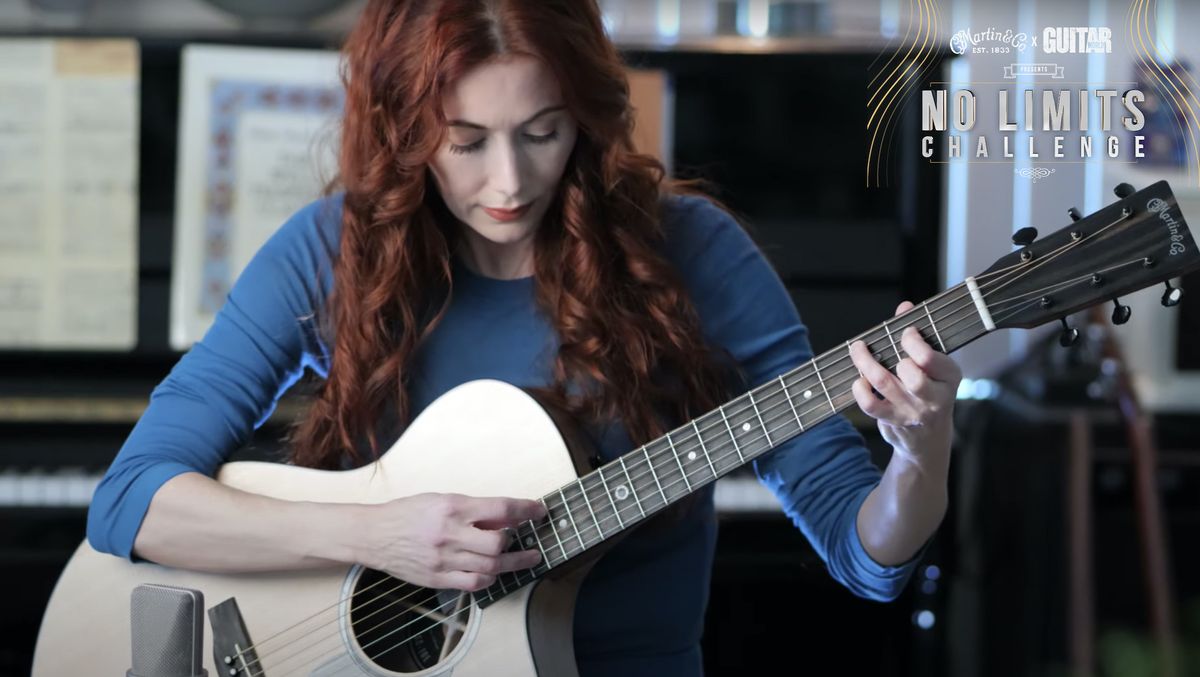 Gretchen Menn plays a Martin SC-10 acoustic