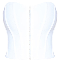 Pretty Little Thing White Bandage Hook And Eye Structured Corset&nbsp;