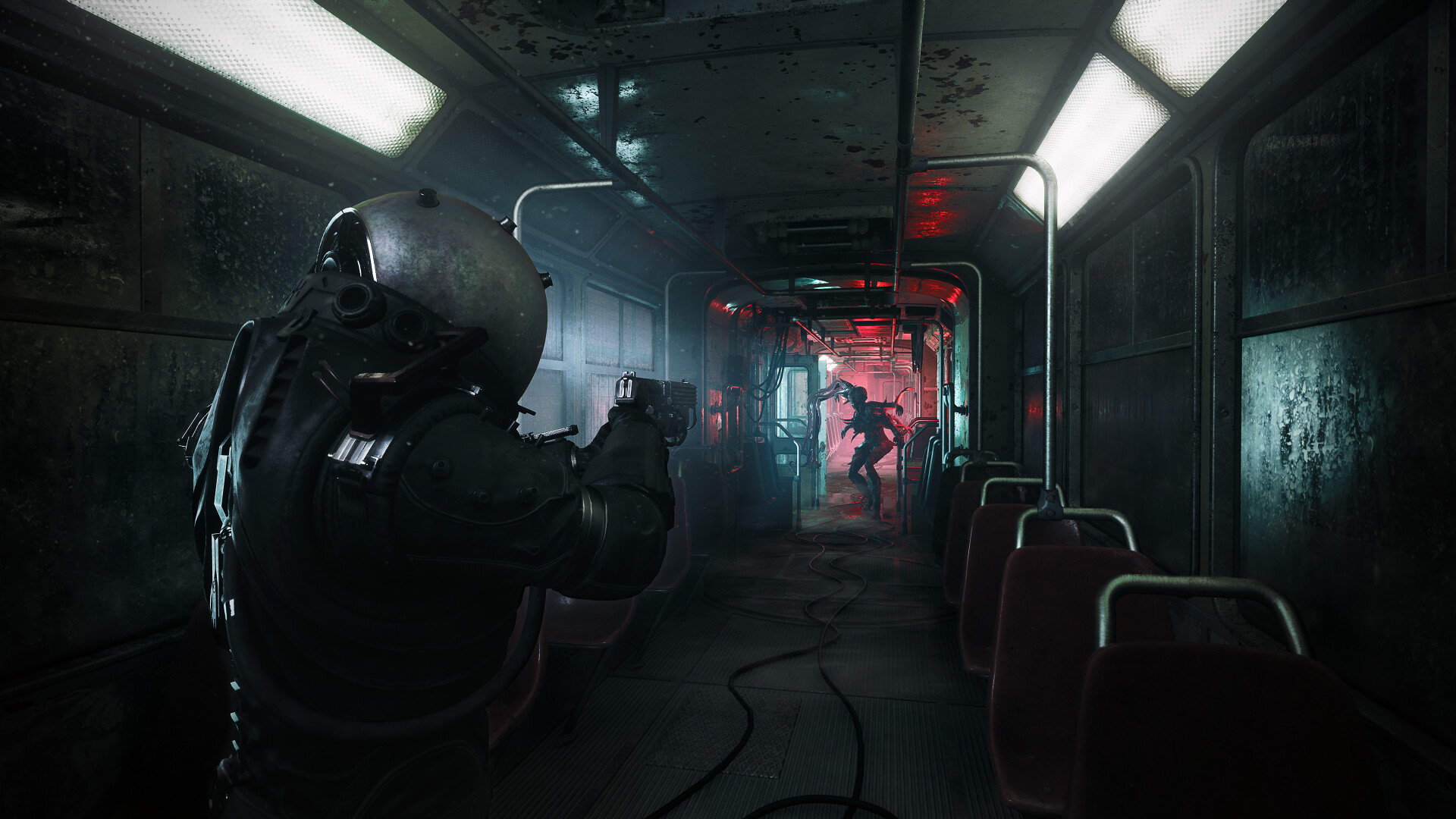 A screenshot of the upcoming PS5 game, Cronos: The New Dawn