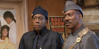 Arsenio Hall and Eddie Murphy in Coming 2 America