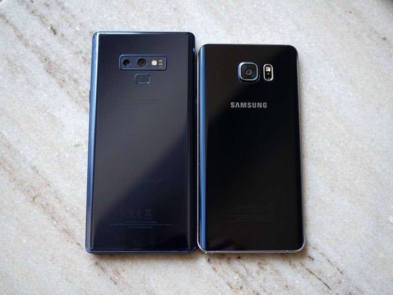 Samsung Galaxy Note 9 vs. Galaxy Note 5