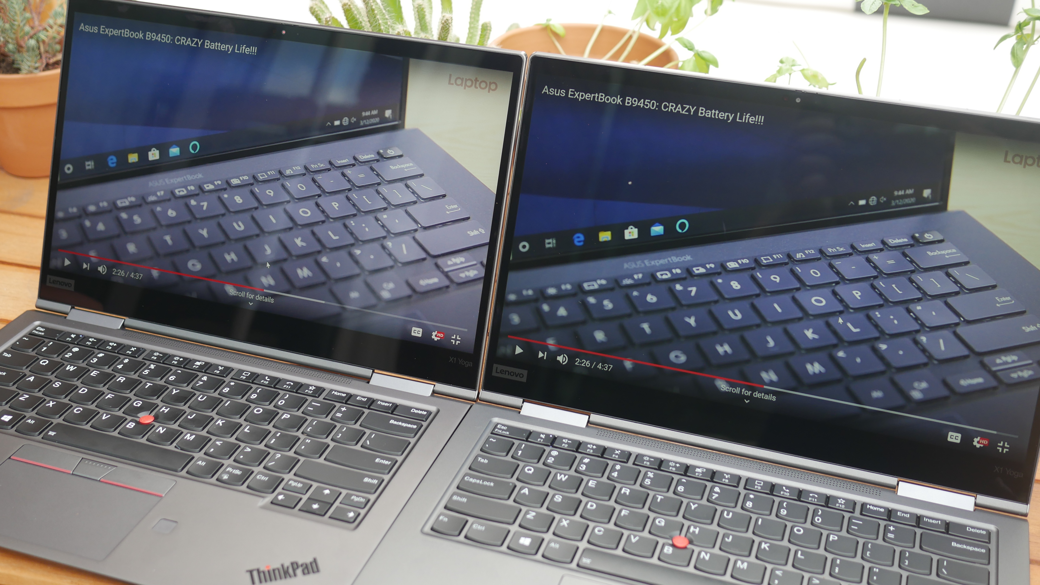 X1 Yoga 4K (left), 1080p (right)