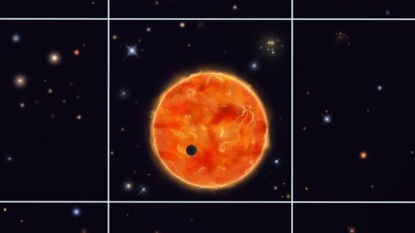 An exoplanet host with several background stars. The square grid represents individual pixels from NASA&rsquo;s TESS satellite.