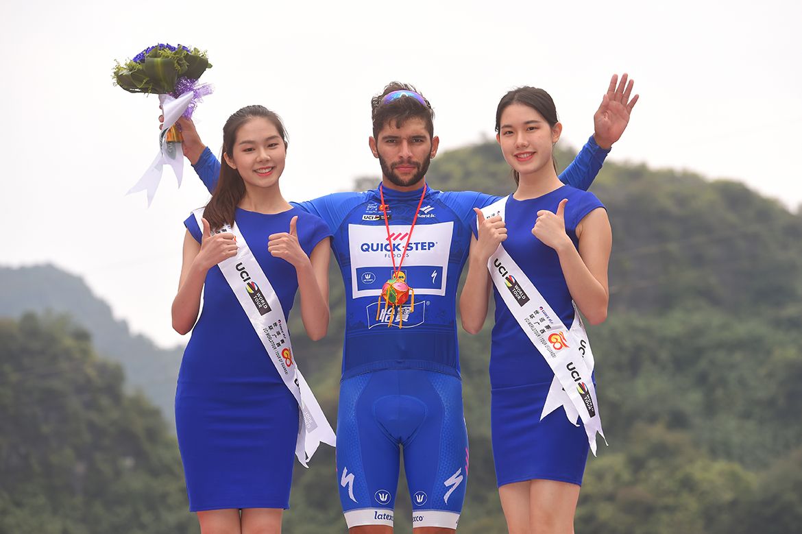 Fernando Gaviria leads the points classification