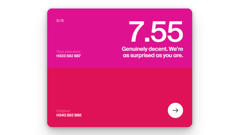 Dialed.gg colour test