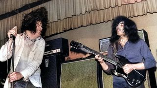 Ozzy Osbourne & Tony Iommi performing live onstage in Earth, the predecessor to Black Sabbath 