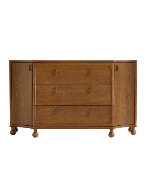 Thurloe Oak Wood Kids 3-Drawer Dresser by Jake Arnold