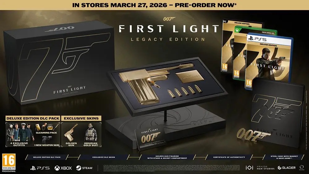 007 First Light Legacy Edition and everything that is included