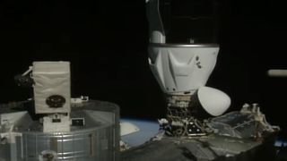 SpaceX's Crew Dragon Grace is docked with the International Space Station June 26, 2025.
