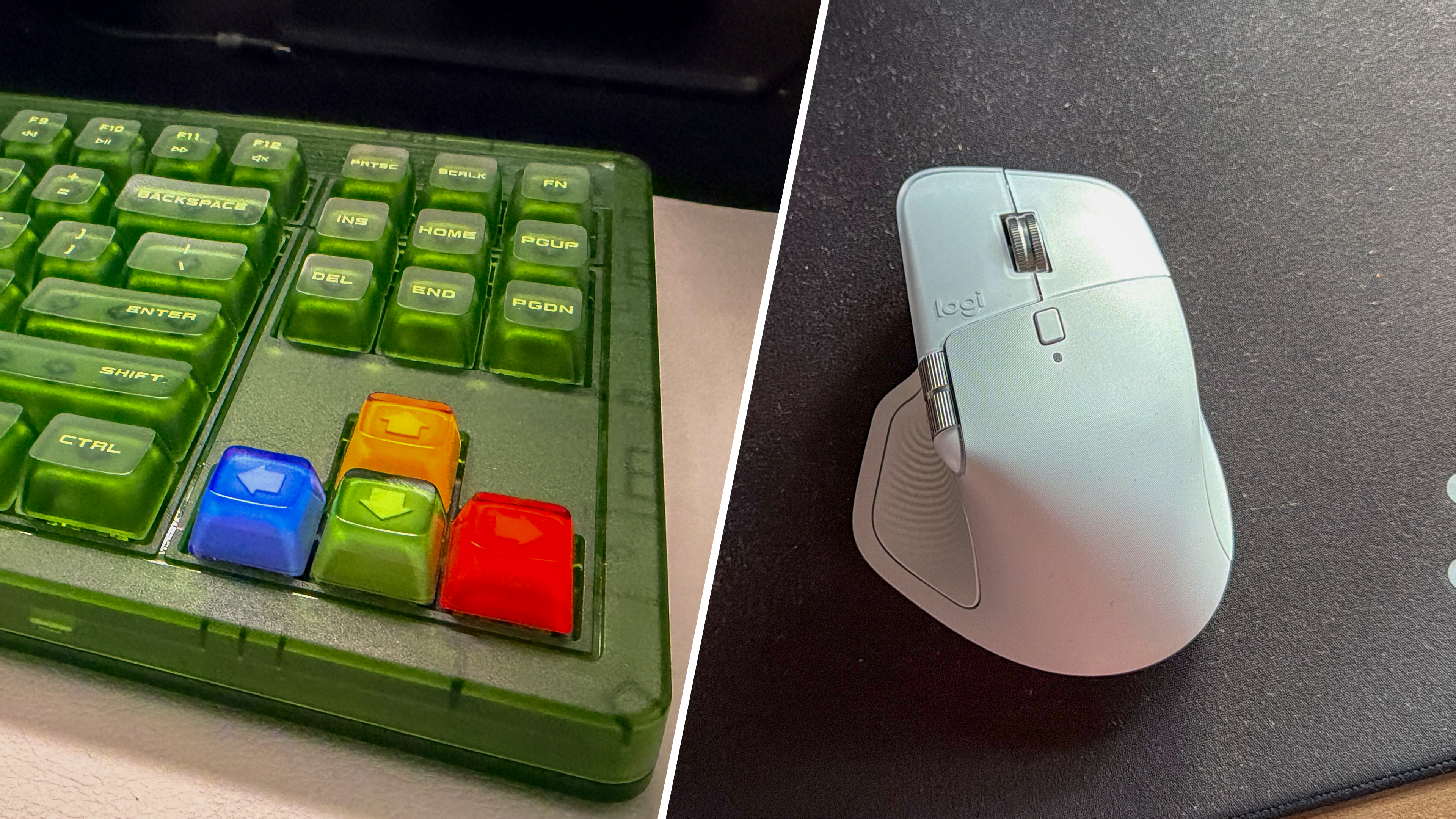 8bitdo retro 87 and Logitech MX Master 4