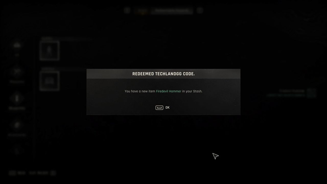 The Dying Light: The Beast reward menu confirming the player has successfully opened a docket.