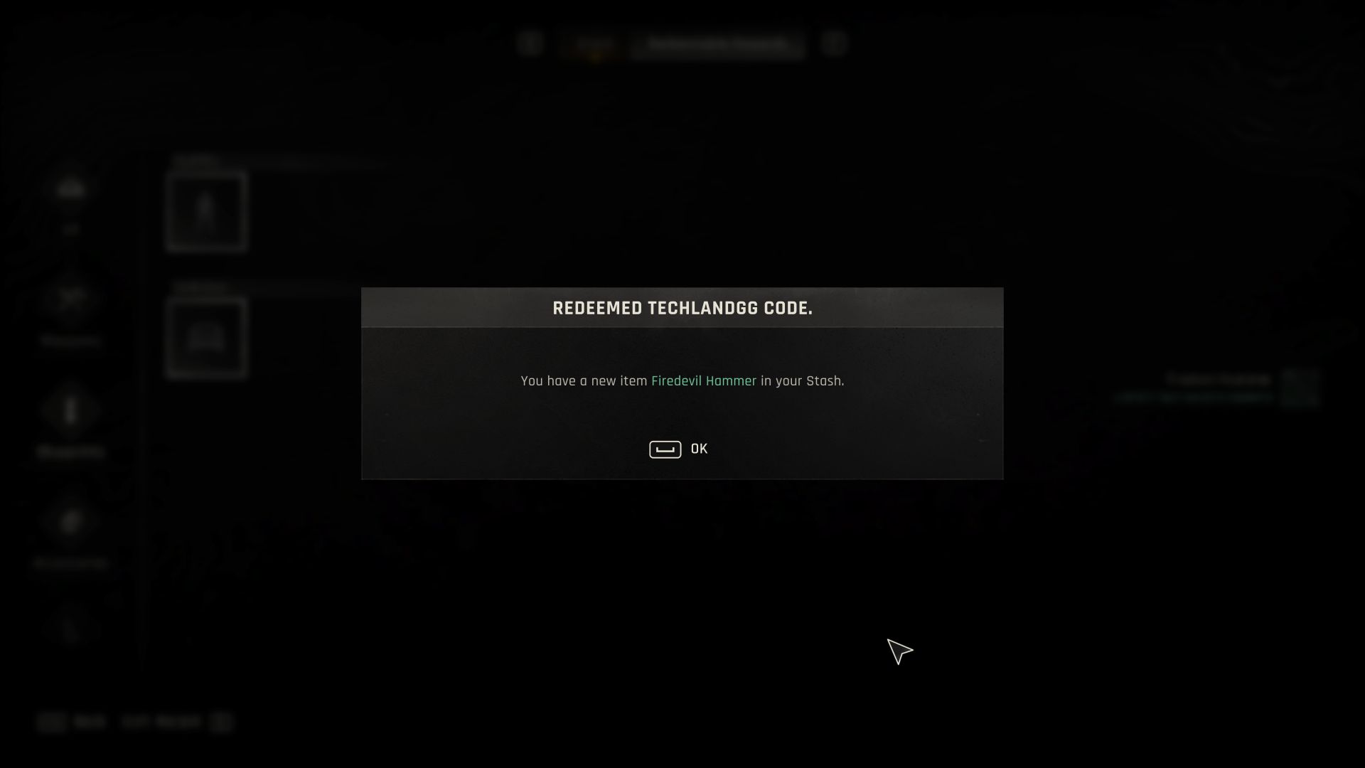  The Beast reward menu confirming the player has successfully opened a docket.