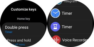 How to customize buttons on Galaxy Watch