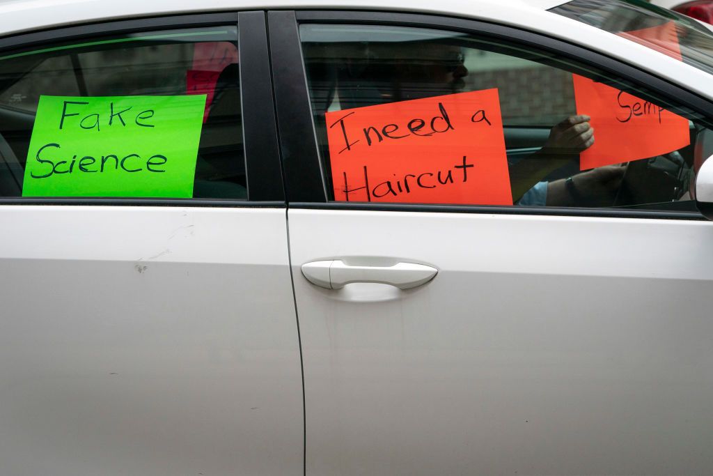 Protesters in Virginia