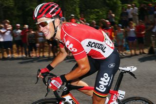 Tony Gallopin in action during stage 14.