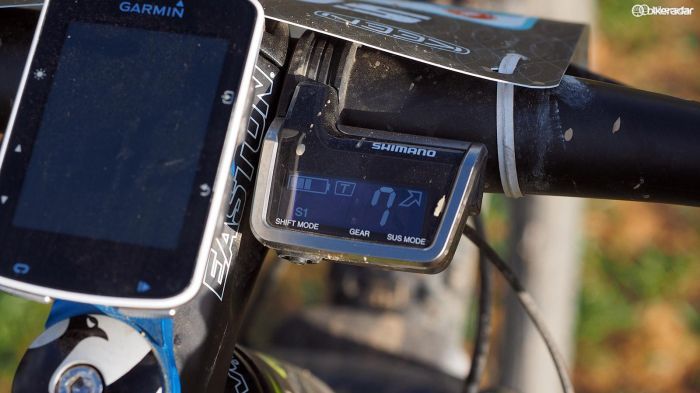 The display is highly visible even in bright sunlight. There's a lot of useful information at hand, too, including current gear, battery life, shift mode, and even suspension mode if you're connected to a compatible Fox iCTD shock or fork