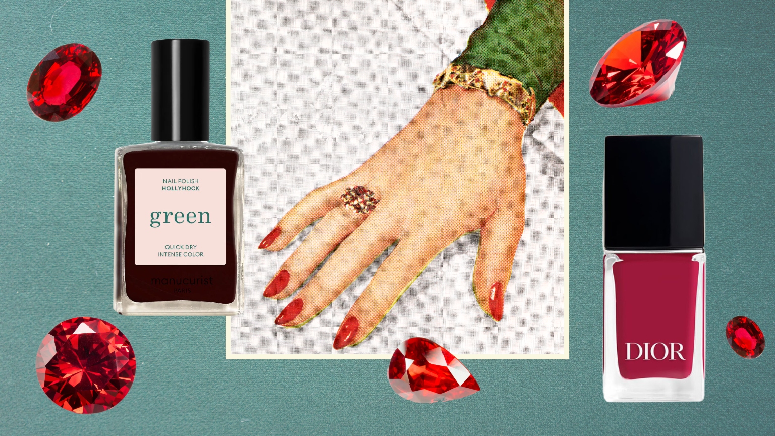 red nails