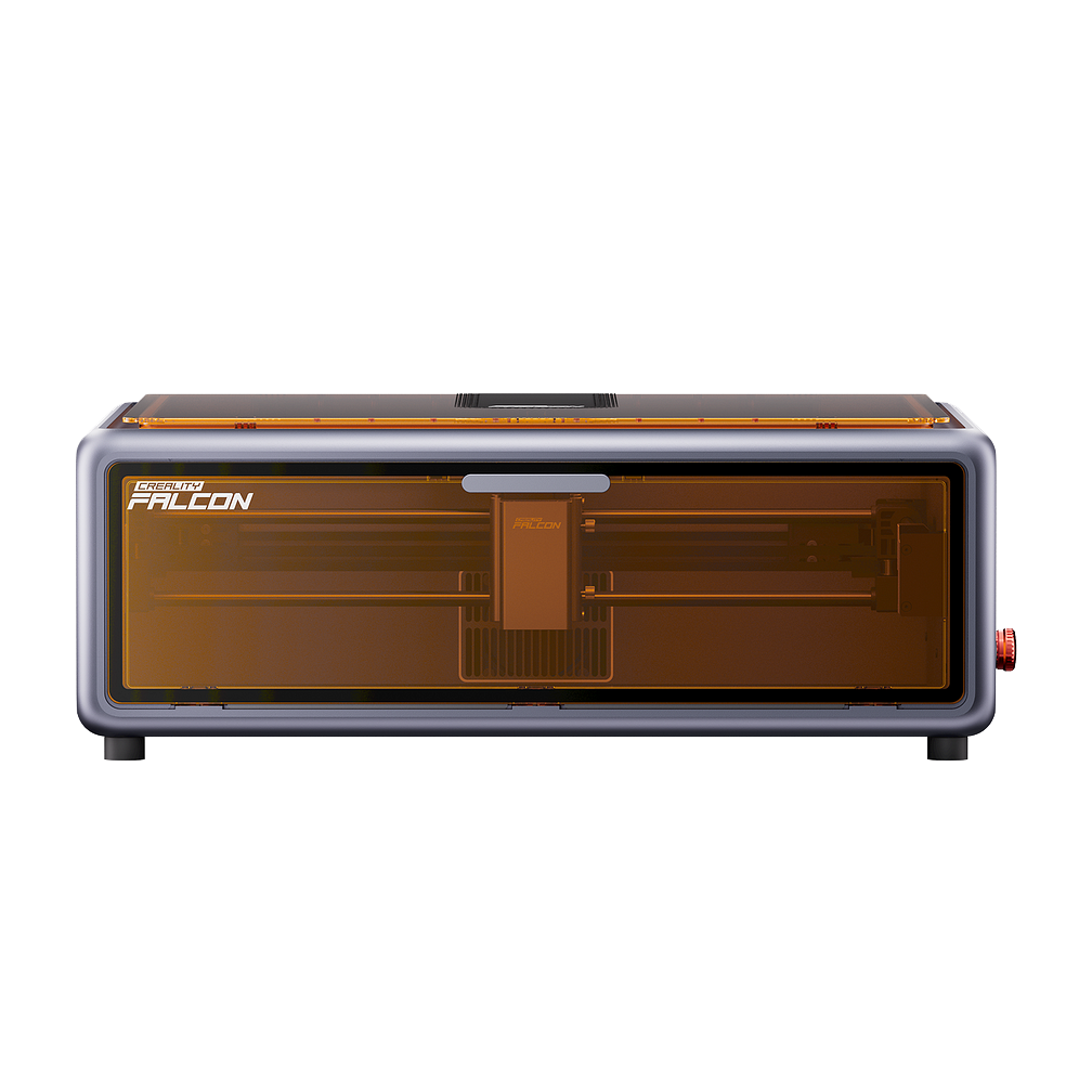 Creality Falcon A1 laser engraver on a clear background