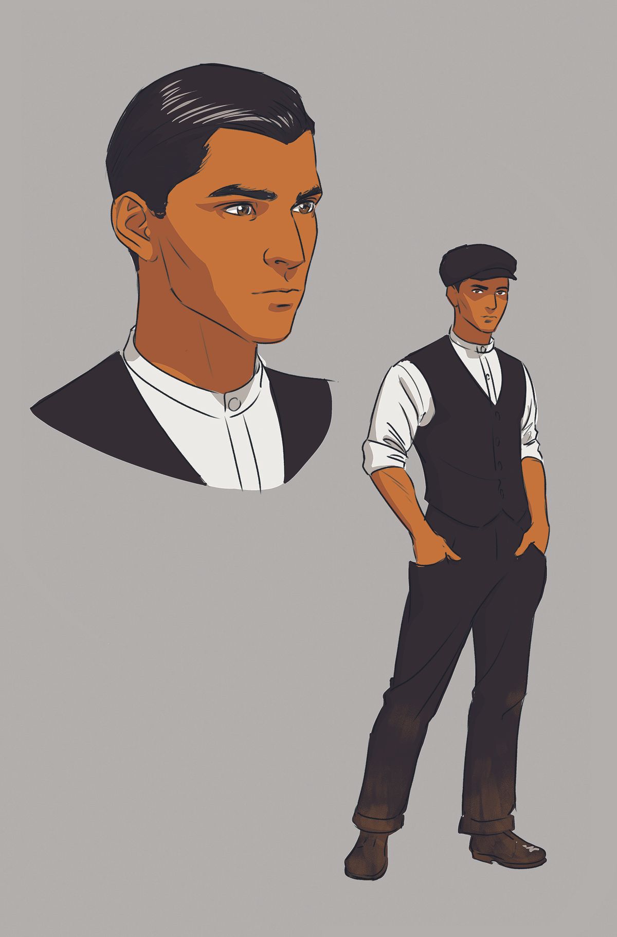Character designs from One For Sorrow