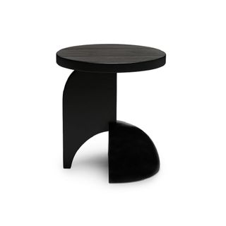 A black side table