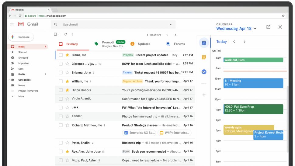 gmail manage apps