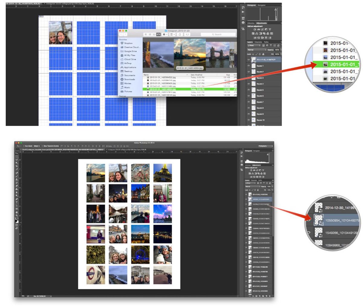 DIY How to make an awesome wall collage using your Instagram photos