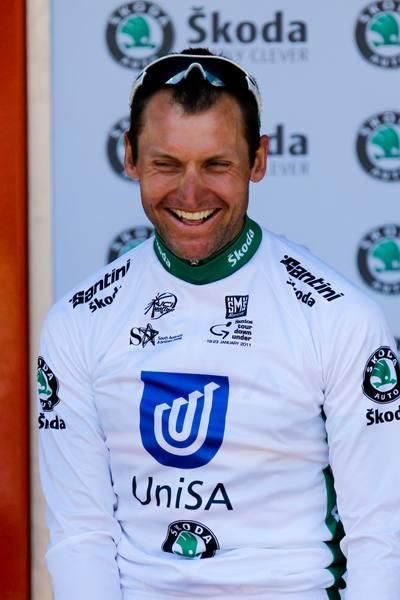 Luke Roberts is starting to enjoy his time on the podium as the KOM leader.