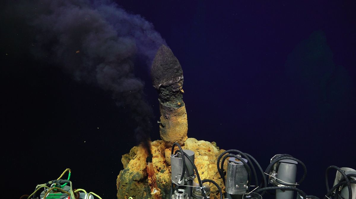 Hundreds of life forms never seen before live in the acid rays of this 6,000-foot-deep volcano