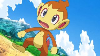 Chimchar seen in the Pokemon anime.