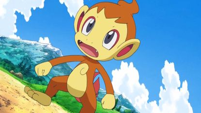 Chimchar seen in the Pokemon anime.