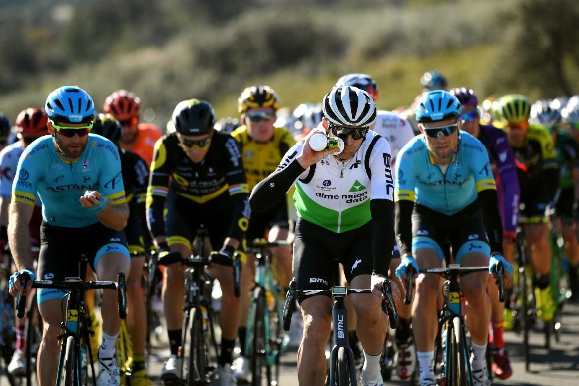Dimension Data at the front of the peloton