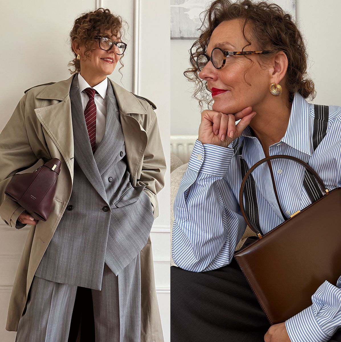 Renia Jazdzyk wearing work outfits