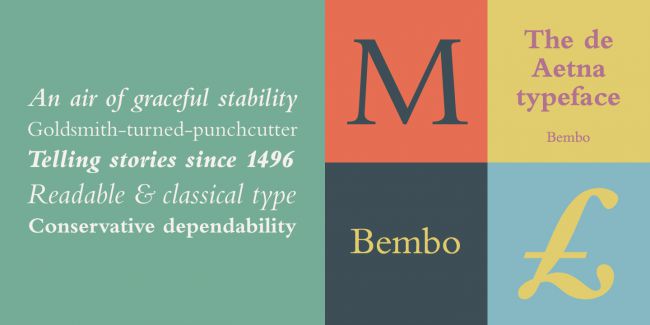 Fonts: Bembo