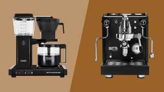 Drip coffee vs espresso: Moccamaster and Diletta coffee machines